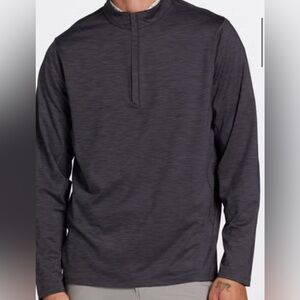 NWT VRST men’s Lightweight Tech Quarter-Zip Graphite Charcoal, four-way stretch